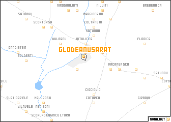 map of Glodeanu-Sărat