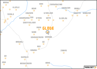 map of Glodé