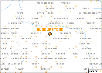 map of Glodu Petcari