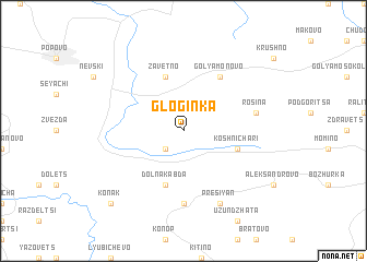 map of Gloginka