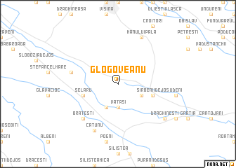 map of Glogoveanu
