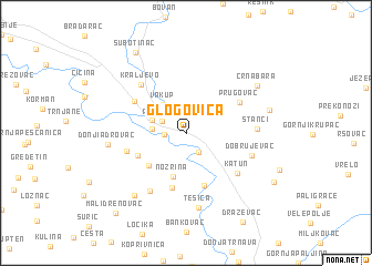map of Glogovica