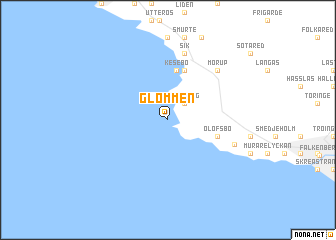 map of Glommen