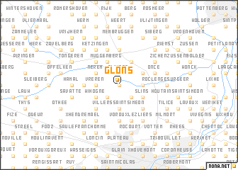 map of Glons