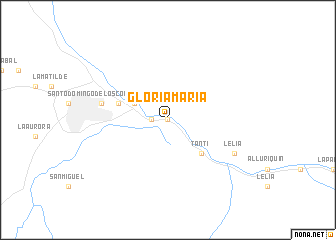 map of Gloria María