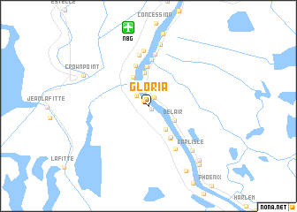 map of Gloria