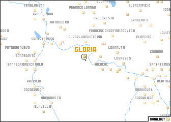 map of Gloria