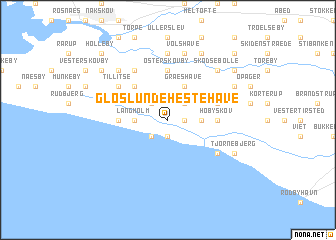 map of Gloslunde Hestehave