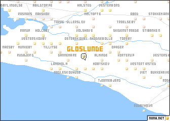 map of Gloslunde