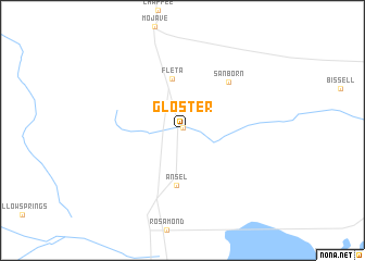 map of Gloster