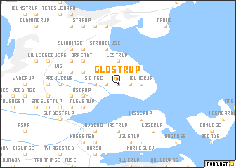 map of Glostrup