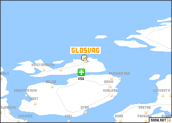 map of Gløsvåg