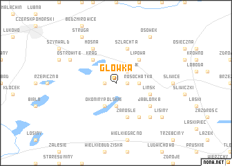 map of Główka