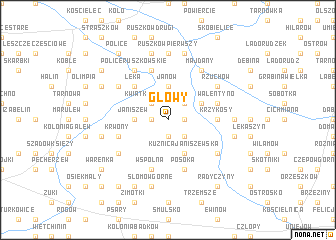 map of Głowy