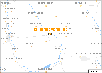 map of Glubokaya Balka