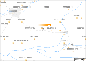 map of Glubokoye