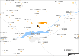 map of Glubokoye