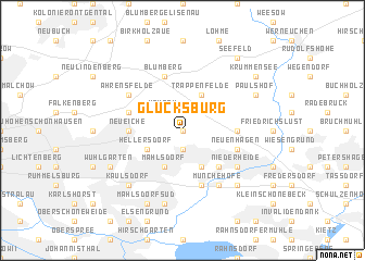 map of Glücksburg