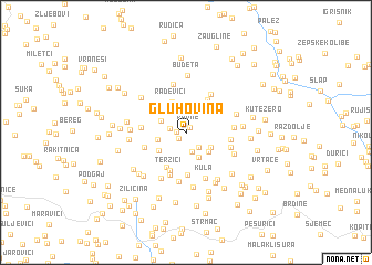 map of Gluhovina