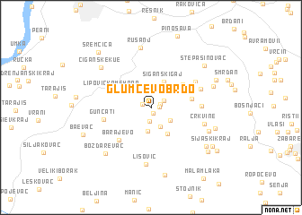 map of Glumčevo Brdo