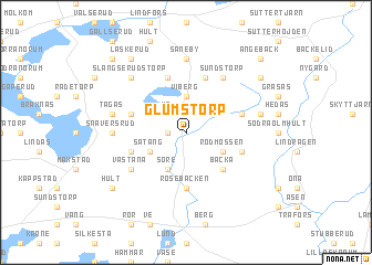 map of Glumstorp