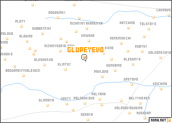 map of Glupeyevo