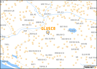map of Glušca