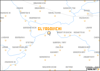 map of Glyadovichi