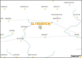 map of Glyadovichi