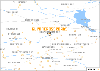 map of Glynn Cross Roads