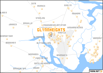 map of Glynn Heights