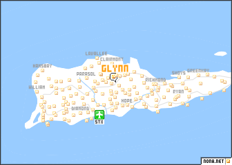 map of Glynn