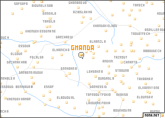 map of Gmanda