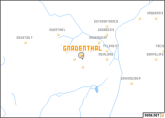 map of Gnadenthal