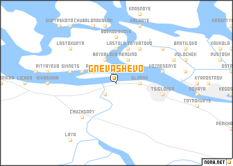 map of Gnevashevo