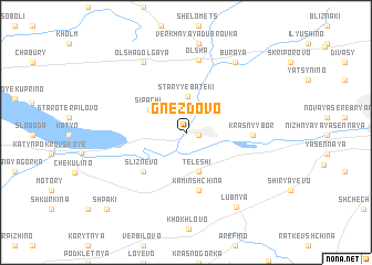 map of Gnezdovo