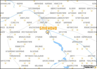 map of Gniewowo