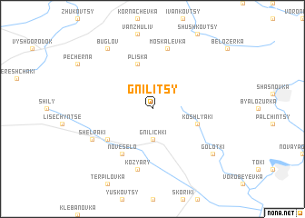 map of Gnilitsy