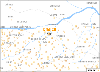 map of Gnjica