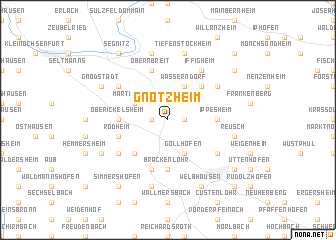 map of Gnötzheim