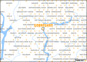 map of Gobardhan