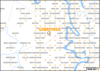 map of Gobarnāda