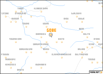 map of Gobé