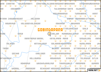 map of Gobindapāra