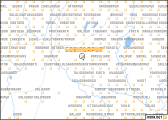 map of Gobindapur