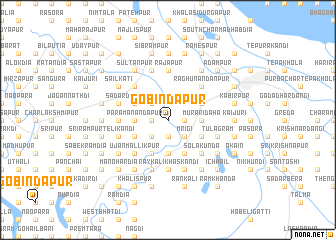 map of Gobindapur