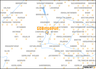 map of Gobindapur