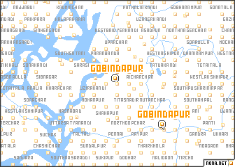 map of Gobindapur