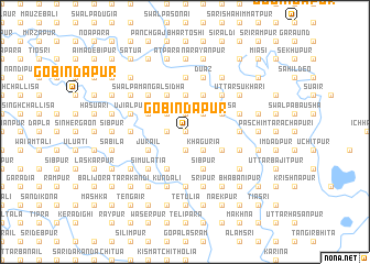 map of Gobindapur