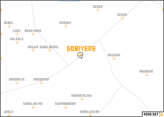 map of Gobīyerē